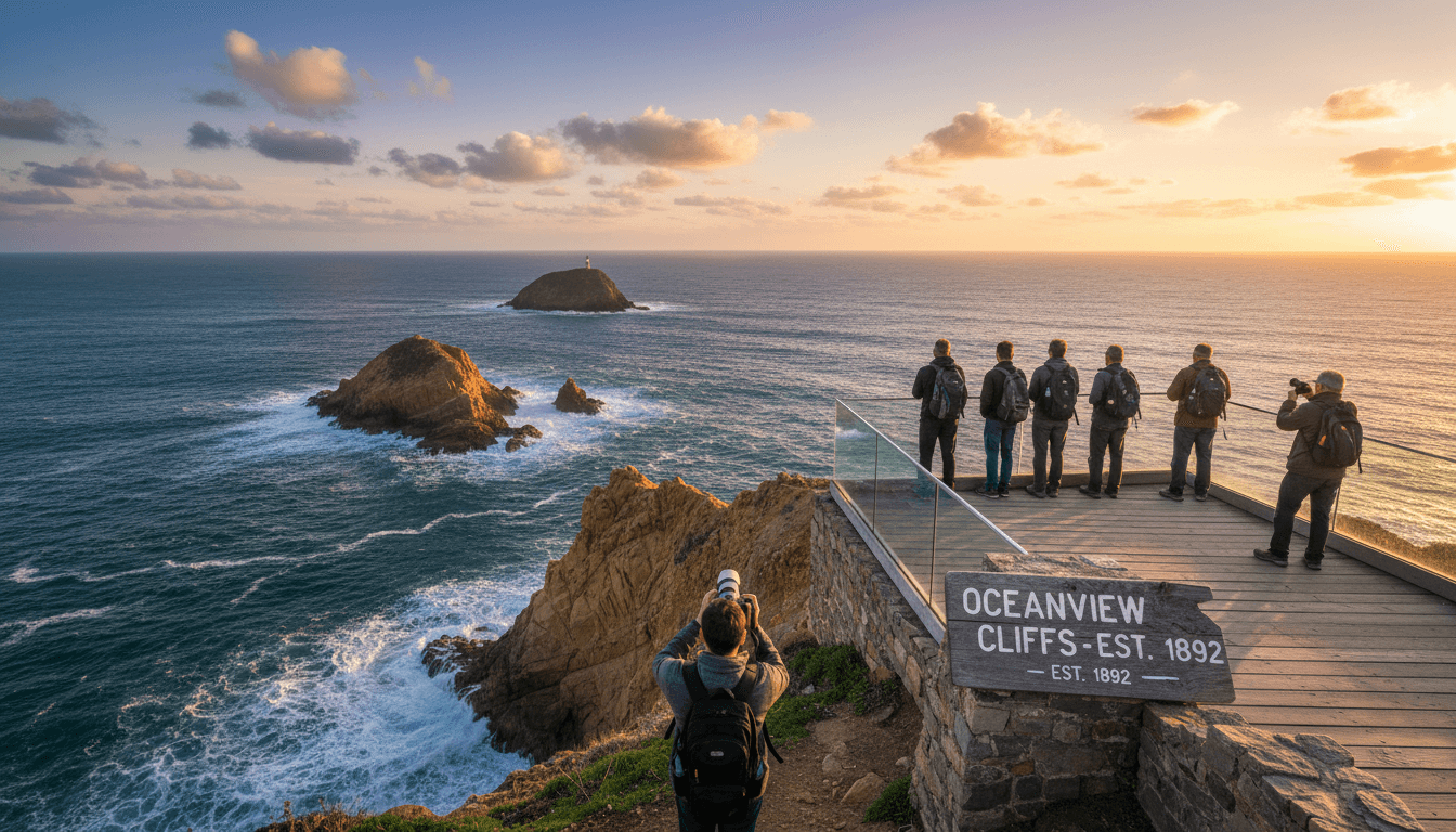 Visitors enjoying views at the southernmost tip of Africa
